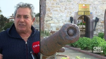 Çeşme Kalesi önüne beton büfe