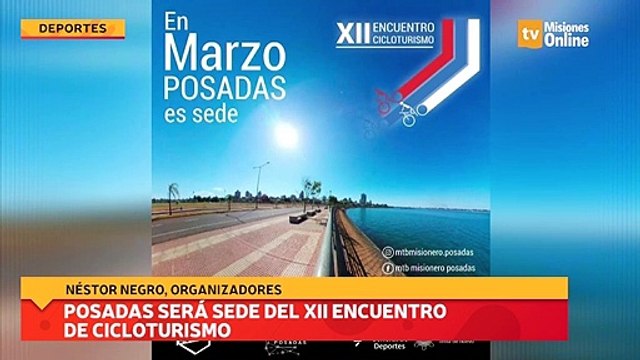 Posadas será sede del XII encuentro de cicloturismo