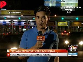 Pertambahan trafik di Lebuhraya Sungai Besi