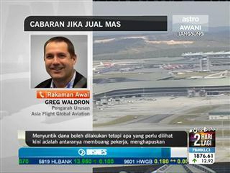 Cabaran jika menjual MAS