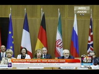 Rundingan nuklear AS, Iran bermula Isnin