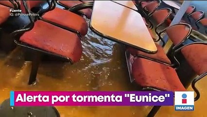 Tormenta "Eunice" pone en alerta a Reino Unido