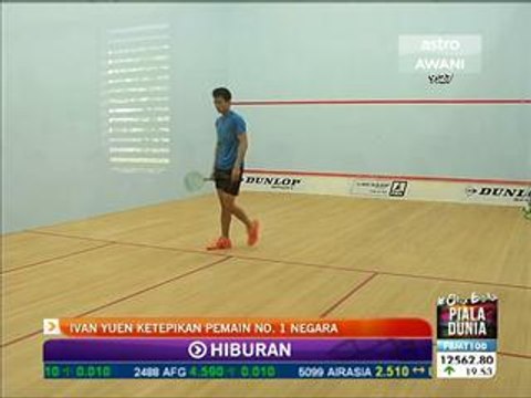 Squash: Ivan Yuen ketepikan pemain no.1 negara