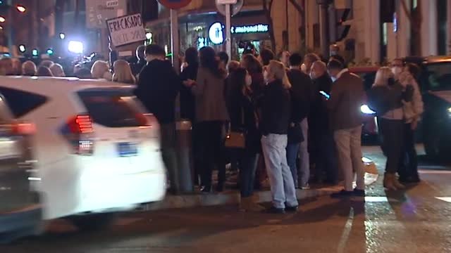 Segundo día de protestas frente a la sede del PP en Madrid