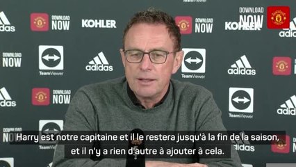 Man Utd - Rangnick : "Maguire est notre capitaine et le restera jusqu'à la fin de la saison"