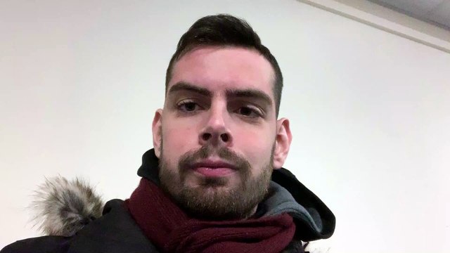 Amos Wynn reacts to Wigan Warriors' victory over Leeds Rhinos.