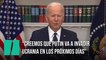 Joe Biden: "Tenemos motivos para creer que Rusia planea atacar Ucrania en los próximos días"