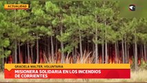 Misionera solidaria en los incendios de Corrientes