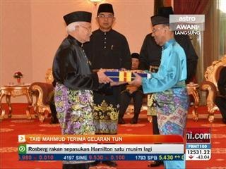 Taib Mahmud terima gelaran Tun