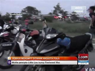 Remaja rempit rempuh polis berjaya ditahan