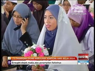 73 pasangan diijab kabulkan Sempena Hari Belia 2014