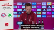 Nagelsmann not ripping up Bayern blueprint after off week