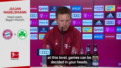 Nagelsmann not ripping up Bayern blueprint after off week