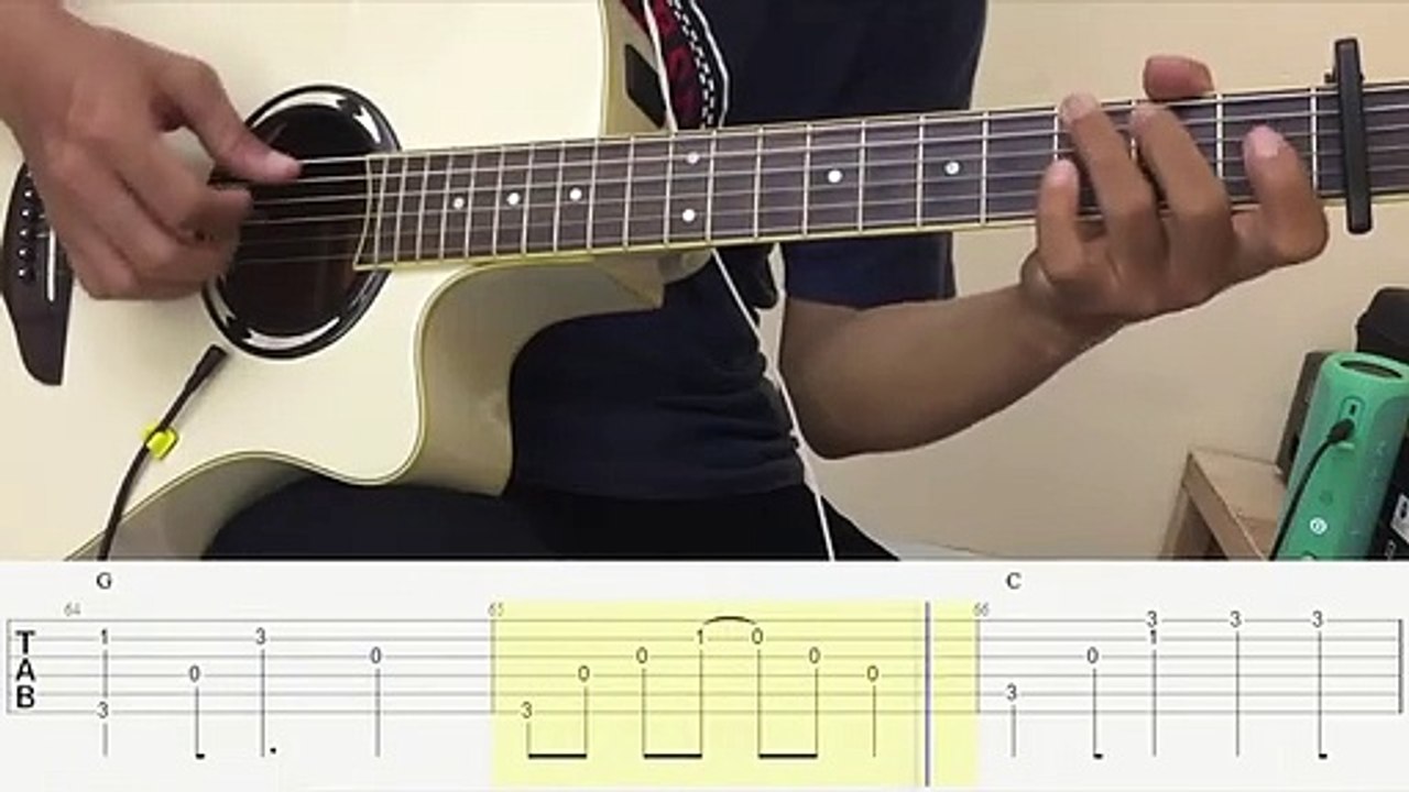 Ost Dilan 1990  Dulu Kita Masih SMA  Fingerstyle Guitar with tab chord