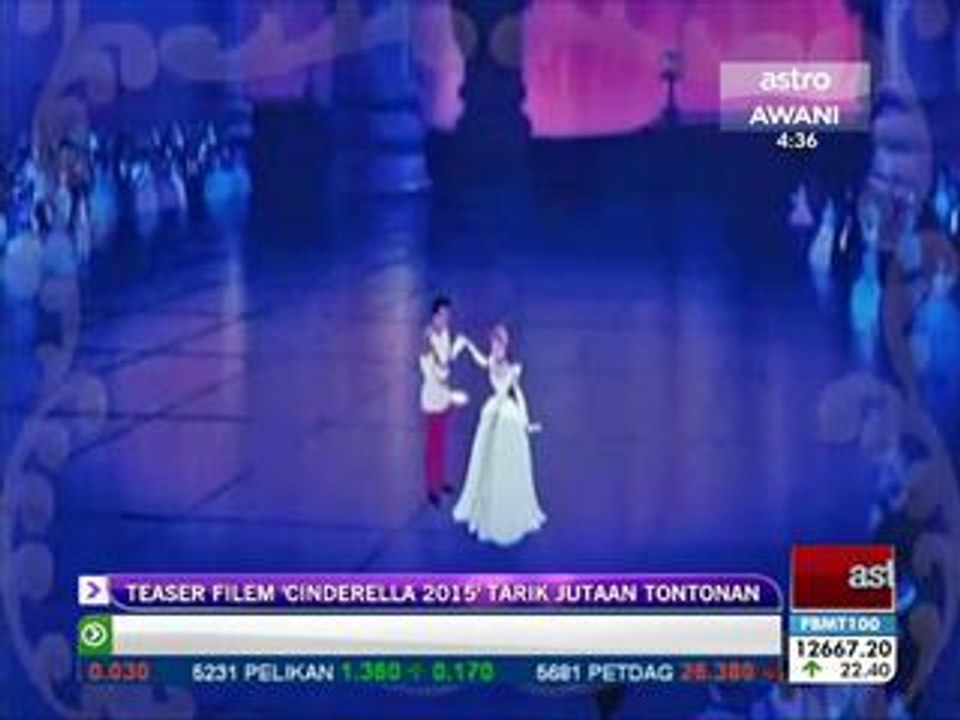 Teaser filem 'Cinderella 2015' tarik jutaan penonton