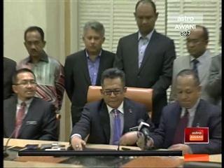 Rakaman awal sidang media krisis politik Terengganu