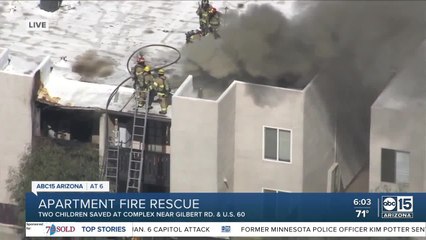 Officer who helped save 2 kids in Mesa fire shares story