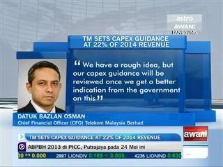 TM sets CAPEX guidance at 22% of 2014 revenue