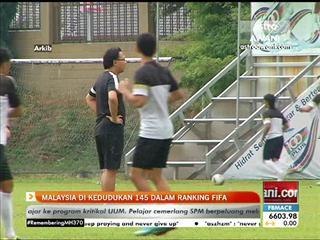 Malaysia dikedudukan 145 dalam ranking FIFA