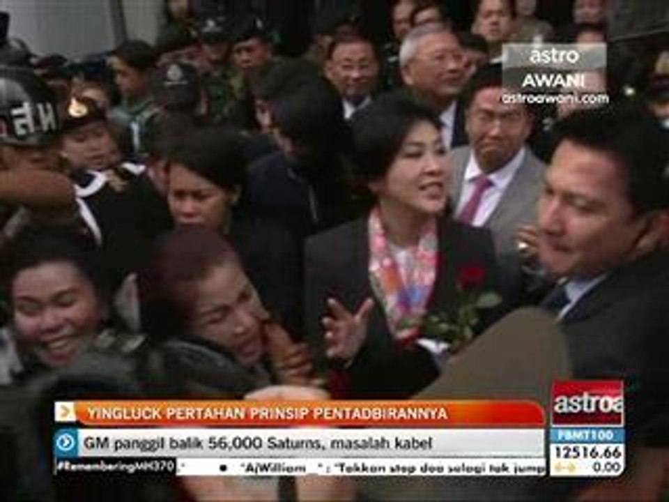 Yingluck pertahan prinsip pentadbirannya