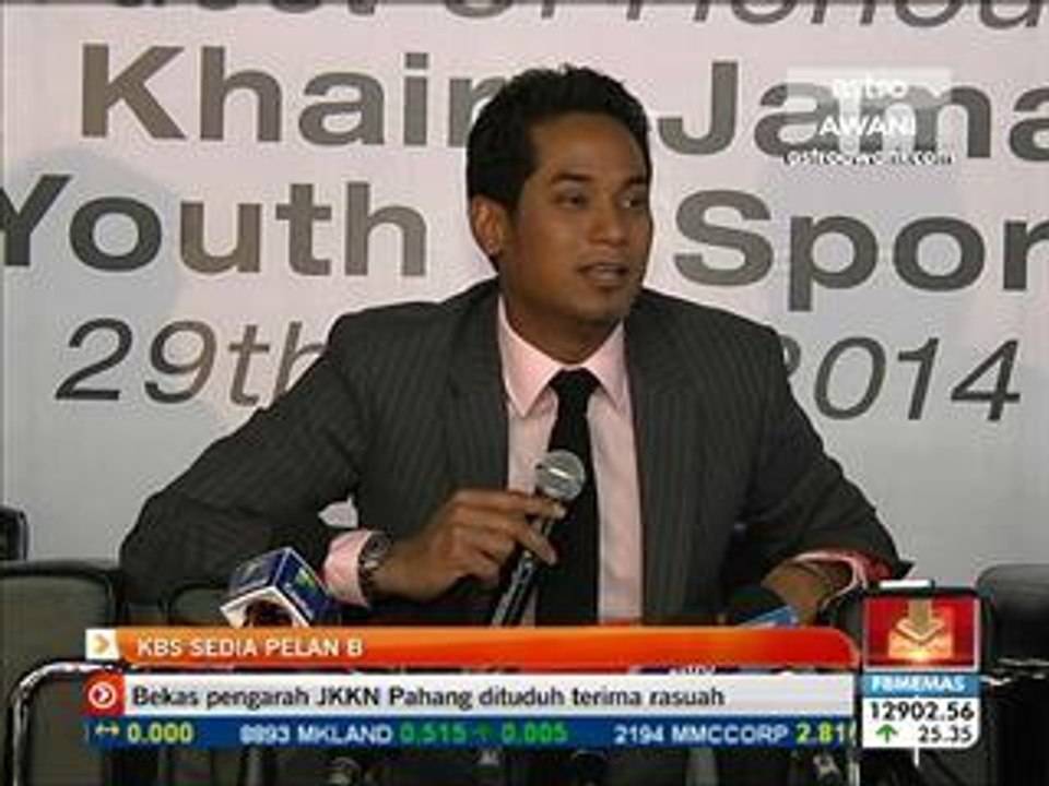 SUKMA 2014 - KBS sedia plan B