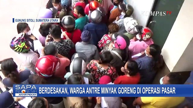 Operasi Pasar Minyak Goreng di Kota Gunung Sitoli, Maksimal Pembelian 2 Liter Per Orang.