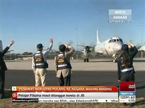 Pesawat berlepas pulang ke negara masing - masing