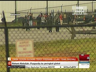 Enam cedera gudang Fedex diserang lelaki tidak dikenali