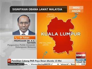 Lawatan Obama: Penganalisis Profesor K.S. Nathan