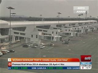 Menara kawalan trafik udara KLIA2 diiktiraf