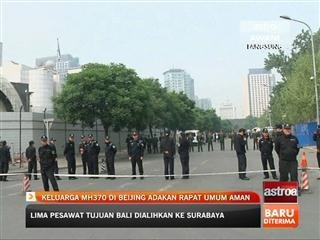 Keluarga MH370 di Beijing adakan rapat umum aman