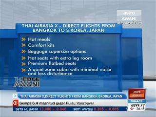 Thai AirAsia X, direct flights from Bangkok-S Korea, Japan