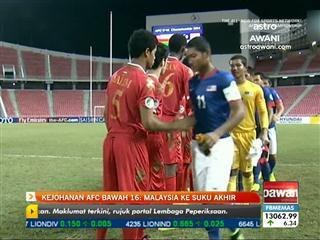 Kejohanan AFC bawah 16: Malaysia ke suku akhir