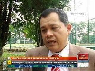 Insiden rusuhan penyokong di Sarawak