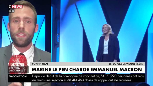 En meeting hier soir, Marine Le Pen s'en prend (sans le nommer) à Eric Zemmour : Il fait un concours de mépris avec Emmanuel Macron et pense que le pouvoir d'achat ne touche qu'un ghetto d'ouvriers