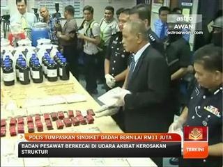 Polis tumpaskan sindiket dadah bernilai RM11 juta
