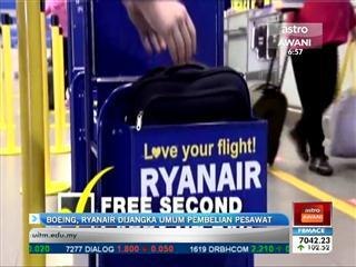 Boeing, Ryanair dijangka umum pembelian pesawat