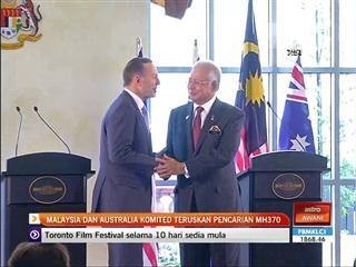 Malaysia dan Australia komited teruskan pencarian MH370