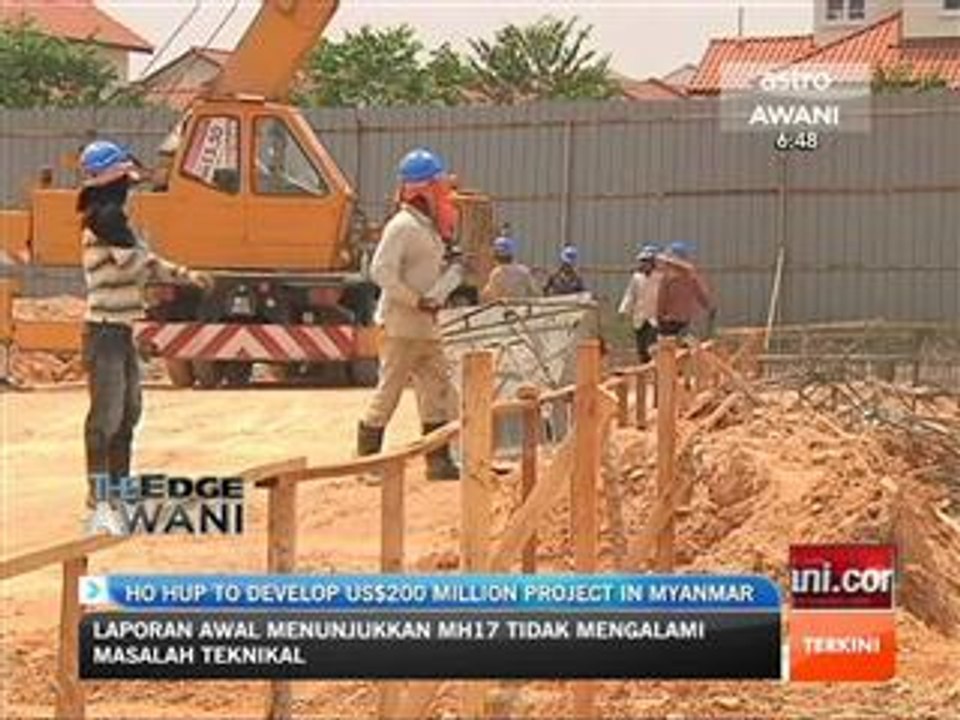 Ho Hup to develop US$200 million project in Myanmar