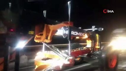 Antalya-Konya karayolu araç trafiğine kapatıldı