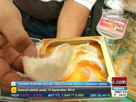 Sarang burung belum dibersihkan masuk pasaran China