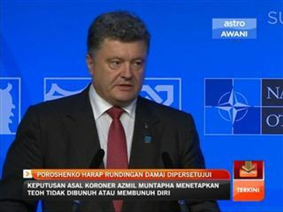 Poroshenko harap rundingan damai dipersetujui