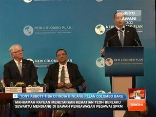 Tony Abbott tiba di India bincang pelan Colombo baru