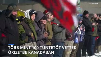 Több mint száz tüntetőt vettek őrizetbe Kanadában