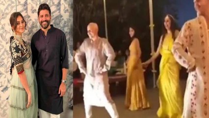 Shibani Dandekar Farhan Akhtar की शादी के फंक्शन में झूमके नाचे सब; Dance Video Viral | FilmiBeat