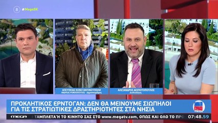 Α. Δεσποτόπουλος "Ο Ερντογάν έχει μπει στο μονοπάτι της σύγκρουσης με την Ελλάδα"