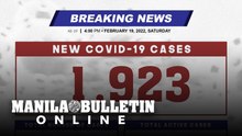 DOH reports 1,923 new cases, bringing the national total to 3,650,748, as of FEBRUARY 19, 2022