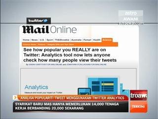 Analisa populariti Tweet menggunakan Twitter Analytics