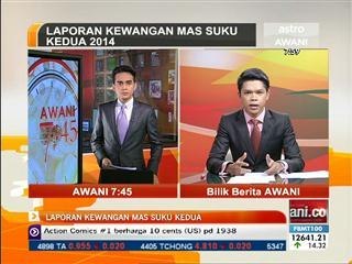 Laporan kewangan MAS suku kedua 2014