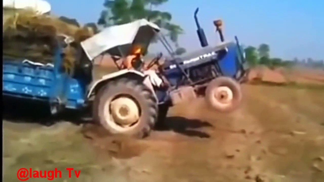 Funny Indian Tractor compilation Tractor stunts